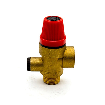    Клапан предохранительный 1/2" В-Н (1,5 бар) с подключением манометра Damento Clima (1/100)