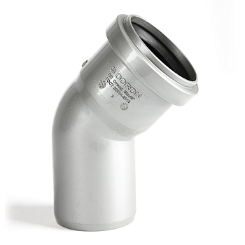 Отвод канализационный  50х45° DORON (1/350)