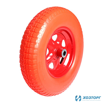 Колесо к тачке ПОЛИУРЕТАНОВОЕ  4.00-8 ,20мм ПОЛЕСАД (5/90)