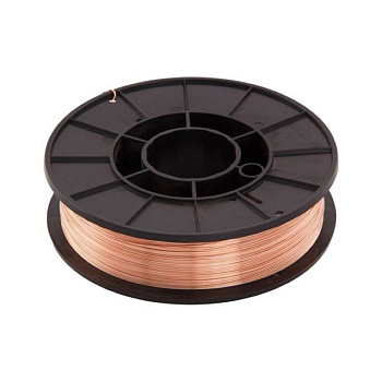 Стальная омеднённая сварочная проволока ER70S-6 (ан.Св08Г2С/G4Si1) д.1,2мм D200,катушка 5 кг (1/1)