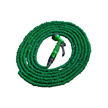    Шланг поливочный растягивающийся THREE 3 HOUSE 100 FT10 30 м с пистолет, адаптер, соединитель (1/16)