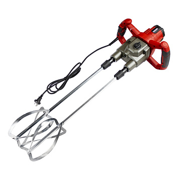 Строительный  миксер  СИЛАЧ ДЭМ-1800 (1800Вт, 2 скор, 0-500/0-600об/мин, насадки в комплекте) (1/2)