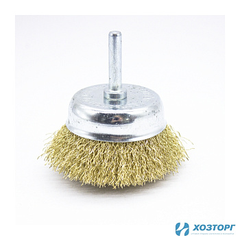 Щетка для дрели СИЛАЧ 65 мм, чашка, волнистая (1/100)