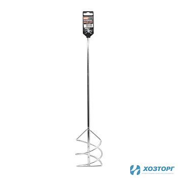 Миксер для перемешивания песчано-гравийных смесей 100х450мм, хвостовик HEX, СИЛАЧ (1/20)