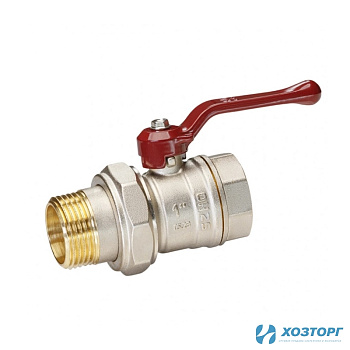 Кран шаровой Temper 1 В-Н ручка с американкой (1/6)