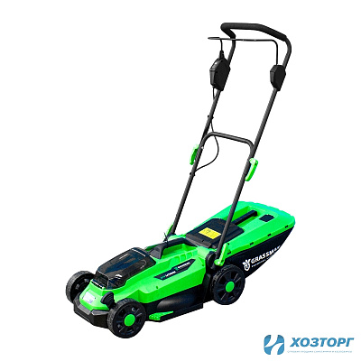 Газонокосилка аккумуляторная GRASSMAN BL-233, 21V, ширина 33см, травосбор. 30л (1/12)