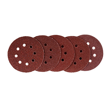 Круг абразивный СИЛАЧ шлифовальный под "липучку" с отверстиями 125 мм зерно  40 (5шт/уп) (1/200)