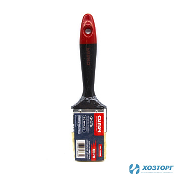 Кисть плоская  50 мм (2") СИЛАЧ "Евро" с пластиковой ручкой, натуральная щетина (12/432)