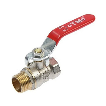 Кран шаровой otmo 1 В-Н ручка гайка-штуцер (1/100)
