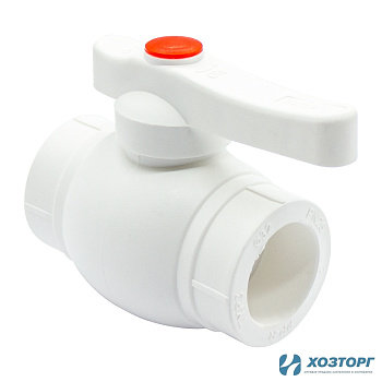 Кран шаровый 1v 32 Damento Standart (лат. шар) белый (5/50)