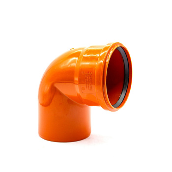 Отвод канализационный наружный 110х90° DAMENTO (1/40)