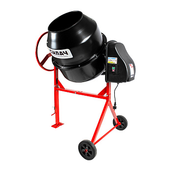 Бетономешалка СИЛАЧ Б-225Ч (1000 Вт, 225 кг готовой смеси, чугун) (1/5)