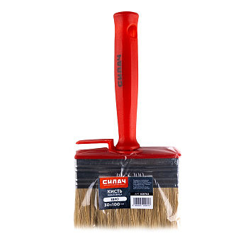 Кисть макловица 30х100мм СИЛАЧ с пластиковой ручкой, натуральная щетина (12/108)