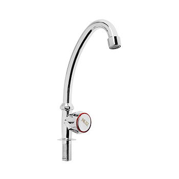 Кран моносмеситель (хром) 1/2" кран-букса латунь/керамика 5541238 (1/20)