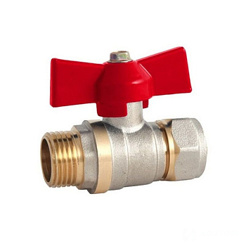 Кран шаровой д/металлопластика DORON 20х1/2" ц/ш (5/100)