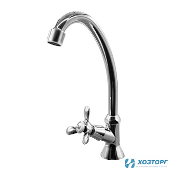 Смеситель  д/кухни DORON DС 1717-1, 1/2 керамика, хром, излив стандартный, п/г (2/20)