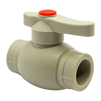 Кран шаровый 1v 25 Damento Standart (лат. шар) серый (10/90)