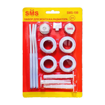 Набор  для  радиатора 3/4 SMS (3-я кроншт.) (1/20)